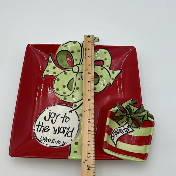 Large Chip and Dip Platter by Burton & Burton “Joy to the World “ 2010 - Picture 14 of 16